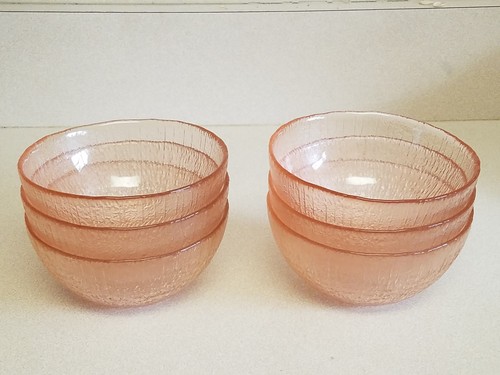 Vintage Pink Depression Glass Seven (7) Piece Bowl Set - Picture 6 of 10