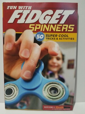 FIDGET SPINNERS Fun BOOK 50 Cool Tricks Activities Instructions Stress Relief 