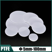 PTFE Scheiben Rund Platte Solide 1/1,5/2/3/4/5/6/8/10mm Scheiben &Phi;5mm~&Phi;150mm Dia