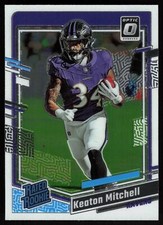 2023 Donruss Optic Rated Rookie Keaton Mitchell Baltimore Ravens NFL