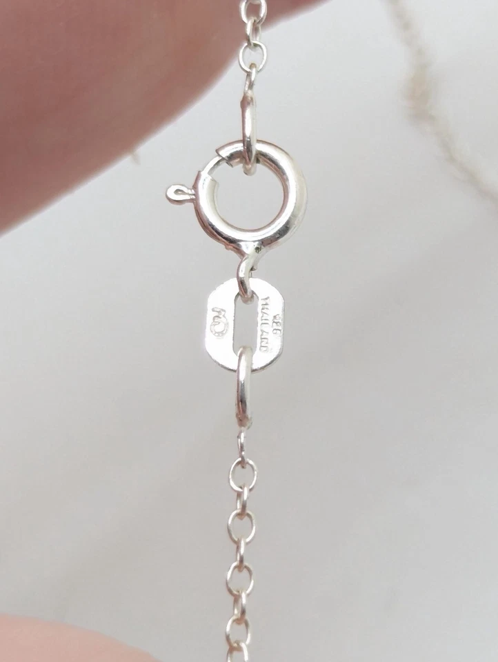 Collar Corazón Abierto Diamante Plata Esterlina Joyeros Kay 925 Amor Novia De Colección Foto 3 de 4