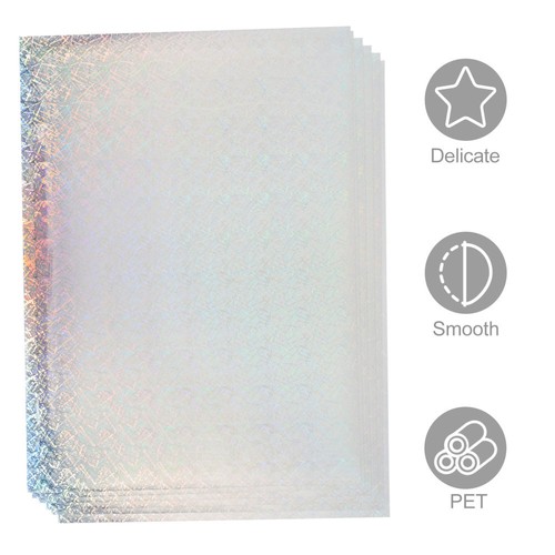 4 PCS Aufkleberpapier Papierhandwerk Farbiges PET Fotopapier Ölbeständiges - Bild 2 von 12