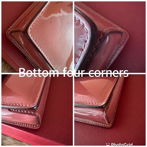 echt Salvatore Ferragamo braun rosa Lackleder Umhängetasche Preloved - Bild 7 von 12