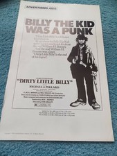 DIRTY LITTLE BILLY(1972)MICHAEL J. POLLARD ORIGINAL ADVERTISING AIDS SECTION