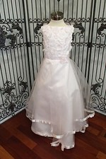 244 EDEN PRINCESS  PINK  SZ 6 FORMAL EASTER FLOWER GIRL DRESS GOWN