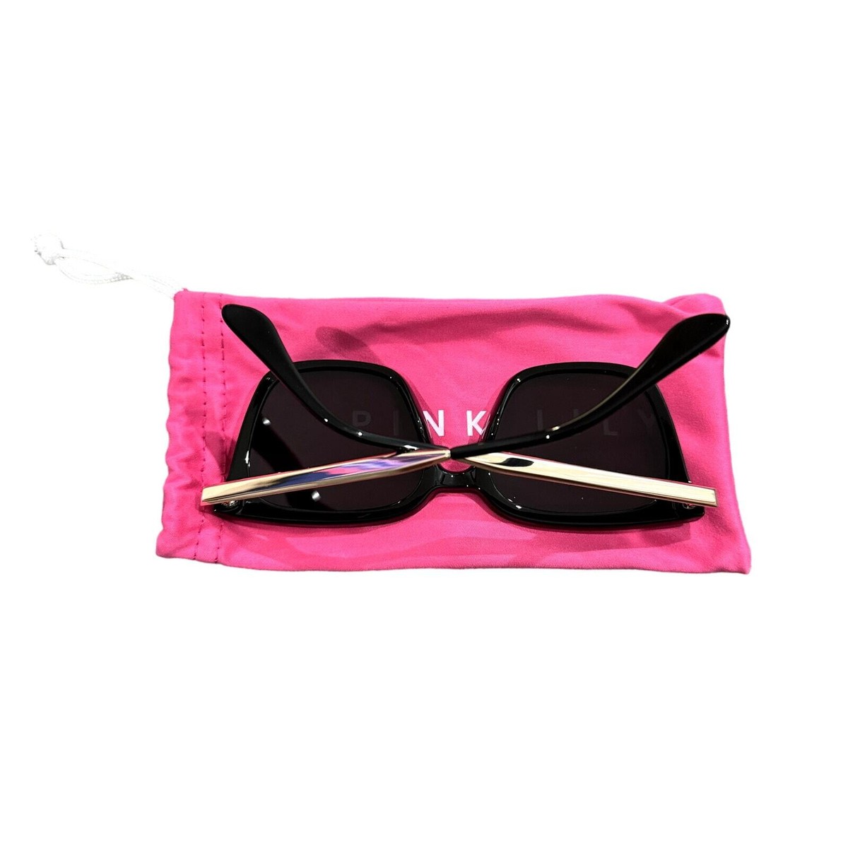 Pink Lily Square Fashion Sunglasses in Black | eBay