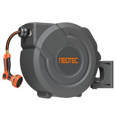 NEOTEC Retractable Garden Hose Reel 1/2 inch x 100 ft Water Hose Reel Wall-Mount