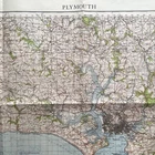 ORIGINAL WW2 BRITISH WAR OFFICE MILITARY MAP: PLYMOUTH, 1940