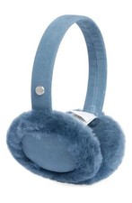 NWT UGG Kids Classic Shearling  Suede Earmuffs, MAJOLICA BLUE, One Size