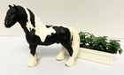 Schleich TINKER Clydesdale Horse 13791 Black & White Retired 2007 BONUS Planter — photo 1