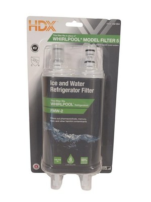 HDX FMW-2 Replacement Water Filter for Whirlpool Refrigerators (2 Pack) FMW-2