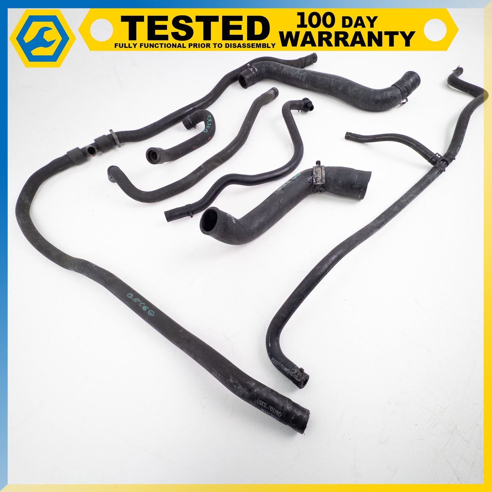 05-13 CHEVROLET CORVETTE C6 6.0L ENGINE RADIATOR COOLANT HEATER HOSE PIPE SET OE