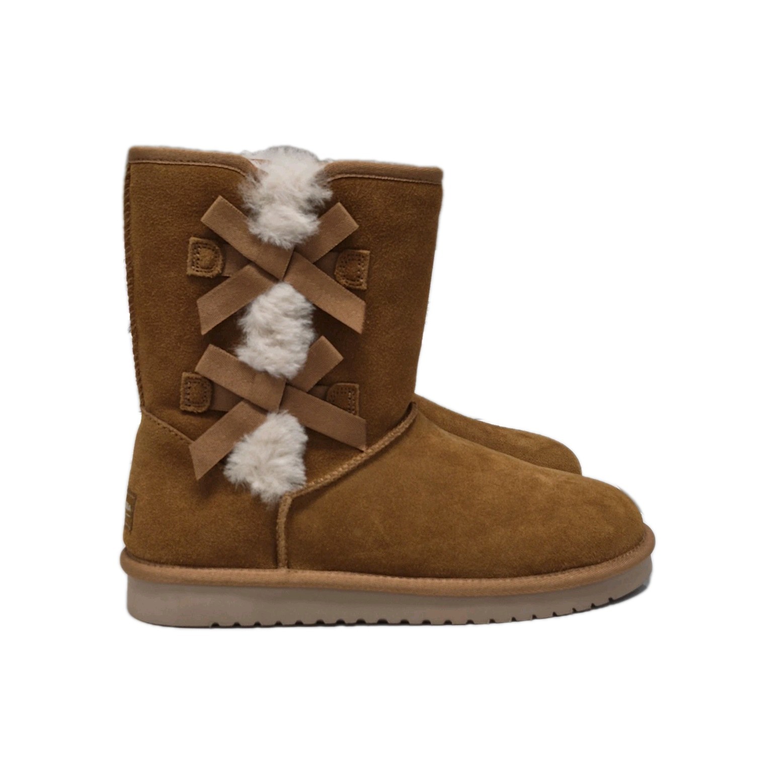 Koolaburra By Ugg Victoria Short Chestnut Soft Suede Women's Boots Size Us 10