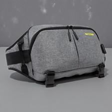 Incase Reform Sling Pack Heather Gray Black 12" Laptop Tablet Macbook.