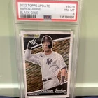2022 Topps Update Series Black Gold Aaron Judge #BG-18 PSA 8 Yankees