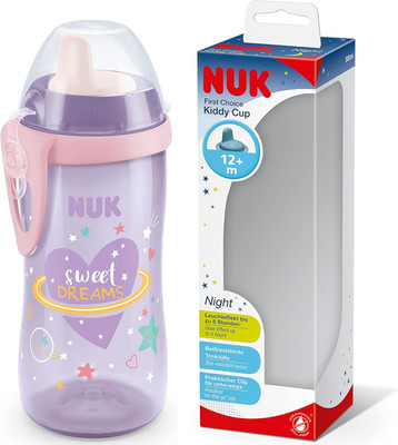Kiddy Cup Night Kleinkind Tasse | 12+ Monate | 300 ml | Auslaufsicherer gehärteter Ausgießer |