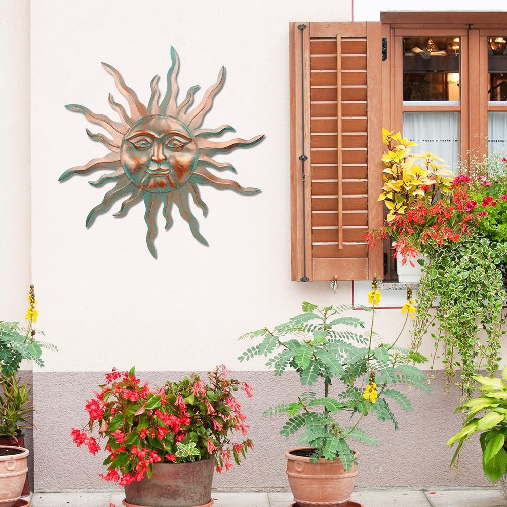 Metal Sun Wall Decor 30