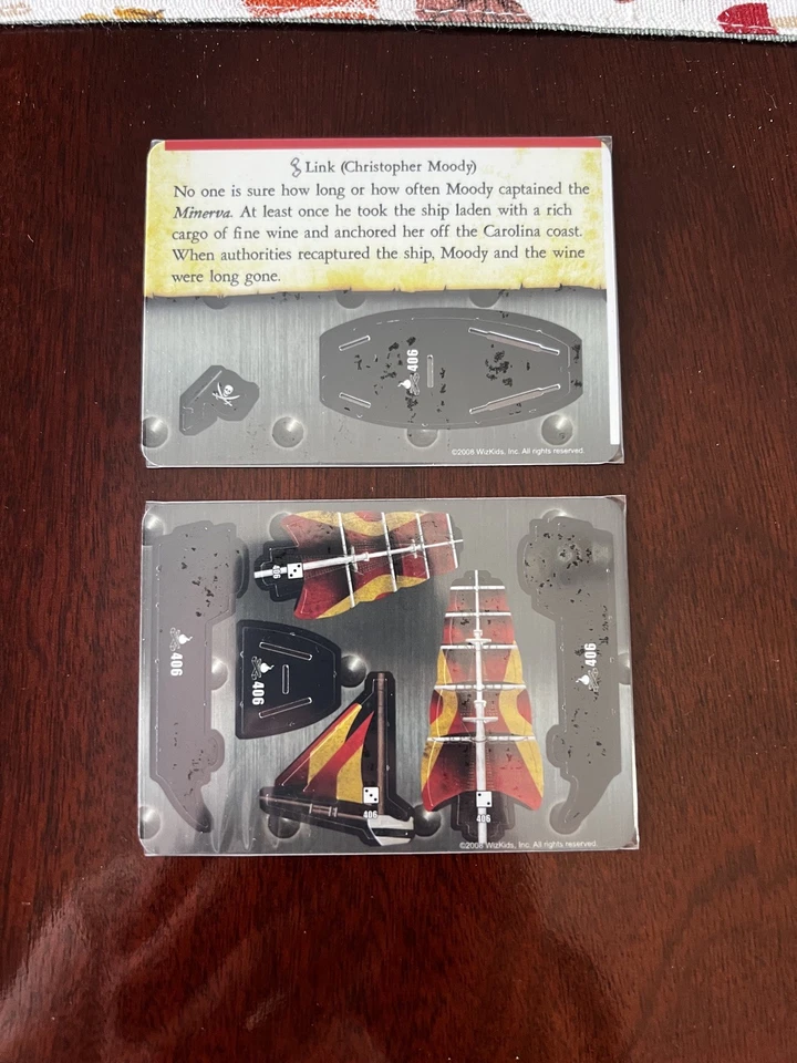 MINERVA Limited Edition Fire & Steel Pirates Wizkids CSG Pocketmodel - Image 2 of 2