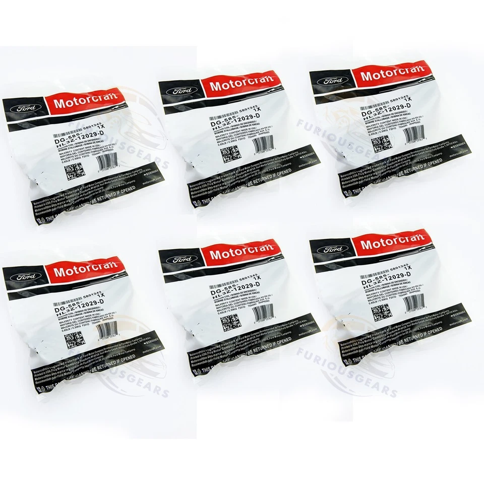NEW 6 Pcs Ignitions Coil For Ford F150 DG585 Expedition Lincoln Navigator US Foto 4 de 4