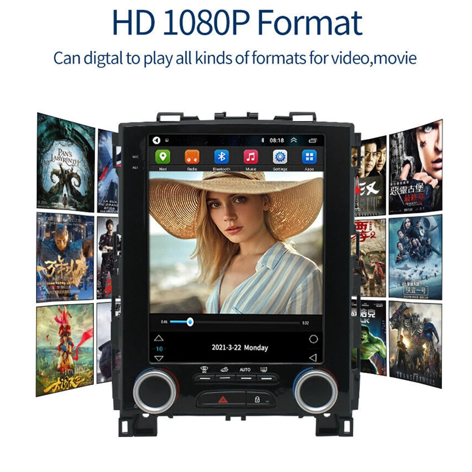 Radio estéreo de coche de 10,4" para Renault Koleos 2017 inalámbrica Carplay GPS Bluetooth Foto 4 de 4