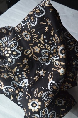*NO TARRIF CHARGES 100% ZK_247 Hand Block Floral Print 100%Cotton 4 Yard Fabric