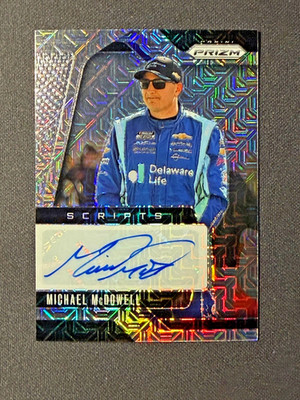2025 Panini Prizm Michael McDowell Scripts Mojo Prizm 22/25 #S-MMD NASCAR
