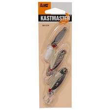 Acme Tackle Kastmaster Bucktail Spoon Kit SW1014 Chrome 3 Pack 1/8 1/4 3/8 oz