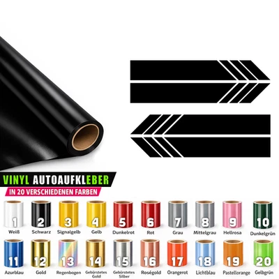 4x Auto Aufkleber Sportstreifen Seitenspiegel Außenspiegel Sticker JDM Racing - Bild 1 von 4
