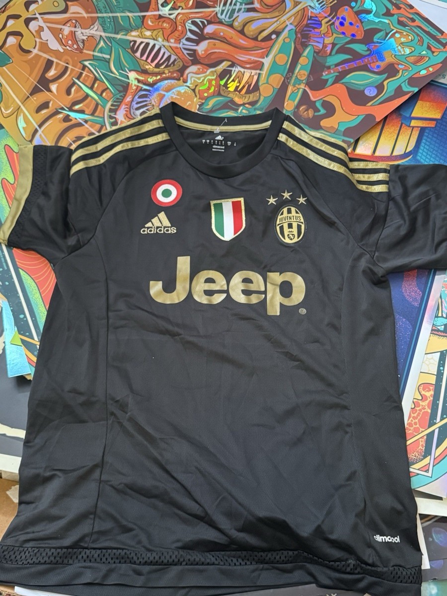 Soccer Futbol Jersey Mens Small Jeep Adidas UCL Edition Juventus