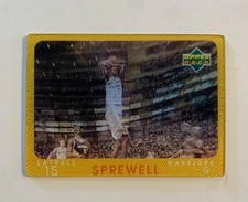 1997-98 Upper Deck Diamond Vision Latrell Sprewell 9 Warriors
