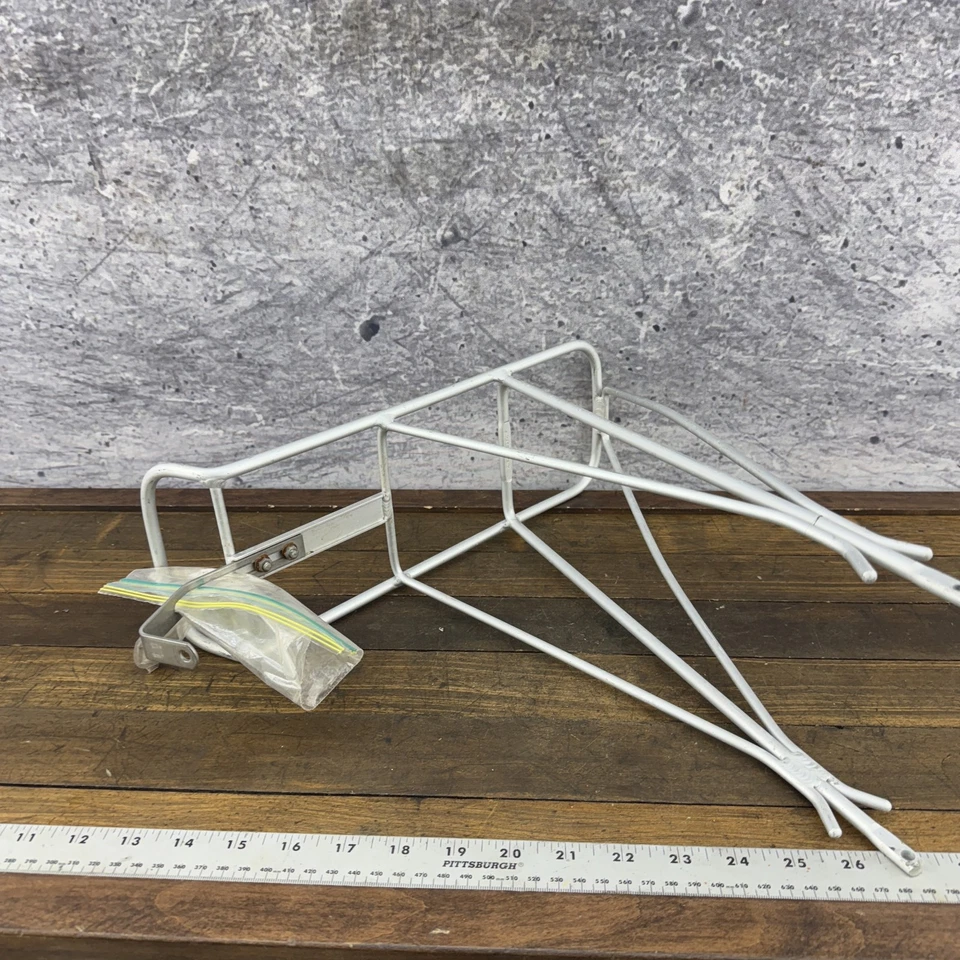 Portabicicletas trasero Voyageur de colección aleación Schwinn Touring bicicleta de carretera Italia plateado Foto 4 de 4