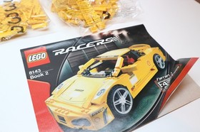 lego 8143 setnr. incomplete set lego racers book 2 Ferrari yellow
