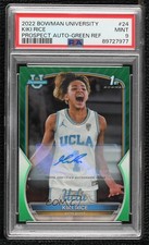 2022-23 Bowman U Chrome Prospect Green Refractor 67/99 Kiki Rice PSA 9 MINT Auto