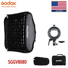 US Godox 80X80cm Bowens Foldable Flash Honeycomb Grid Softbox With S2 Bracket