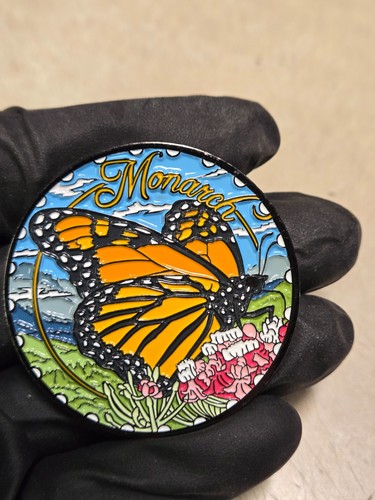 Monarch Butterfly Geocaching Geocache Challenge Coin