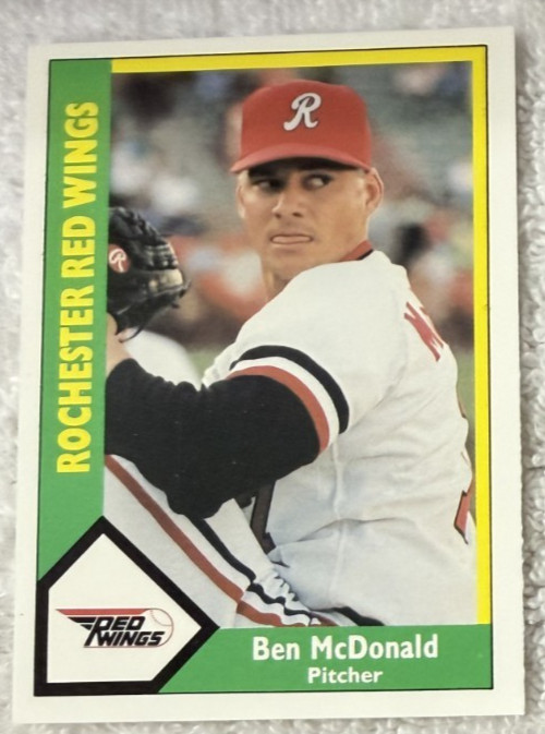 Ben McDonald 1990 CMC #1 Rochester Red Wings International Lg Orioles LSU TIGERS