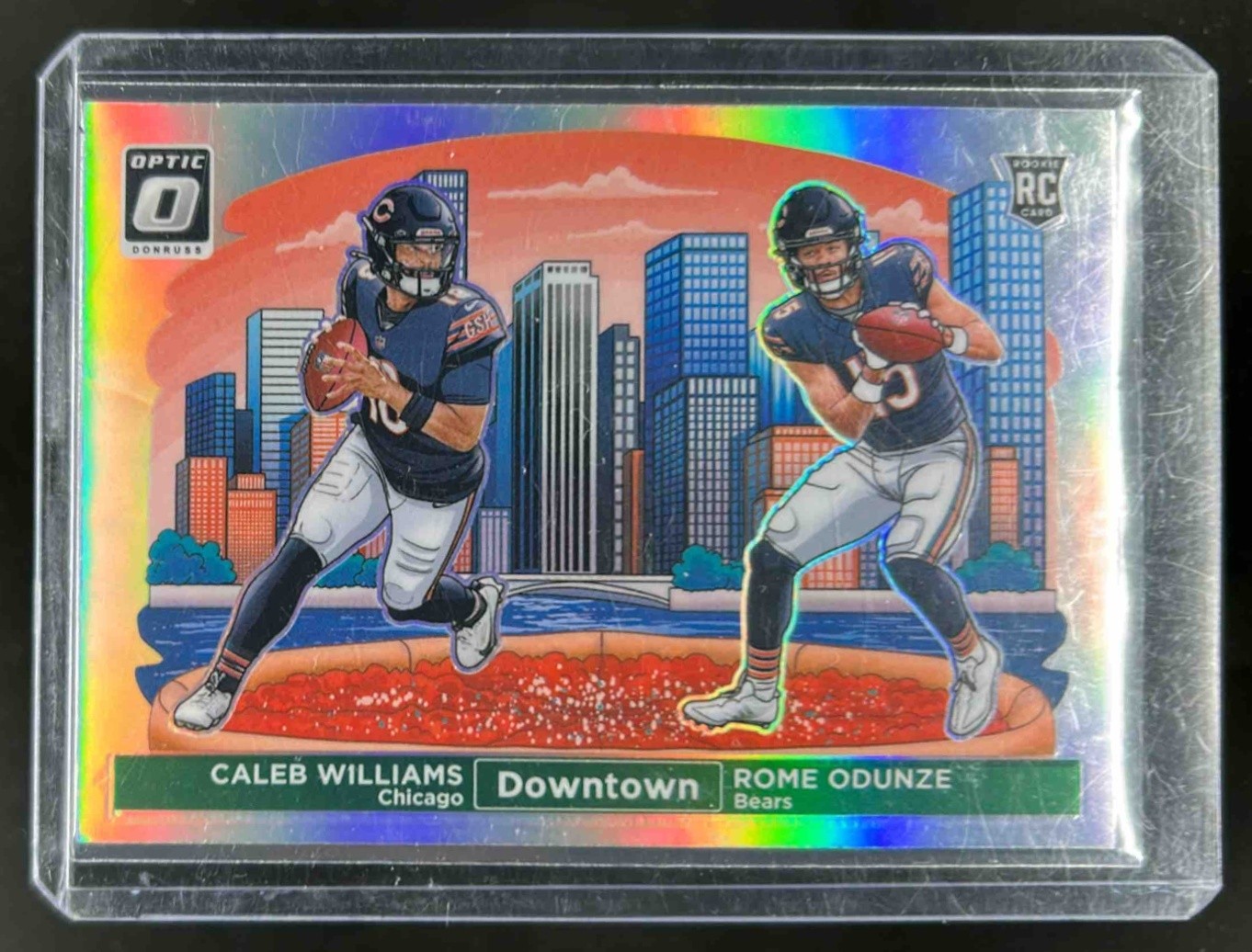 2024 Donruss Optic Caleb Williams Rome Odunze Downtown Duos RC SSP #10 Bears