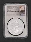 2016-W 1oz .999 Silver Eagle 30th Anniversary Lettered Edge BURNISHED | NGC MS70