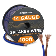 14 Gauge Speaker Wire 100 Ft Cable, 14 AWG Speaker Wire Cable, True Spec Soft To
