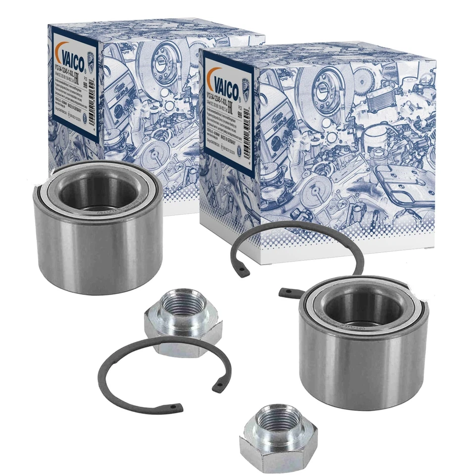 2X VAICO RADLAGER-SATZ HINTEN BEIDSEITIG VORNE PASSEND FÜR NISSAN PIXO OPEL