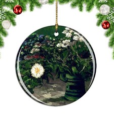 Van Gogh Still Life With A Bouquet of Da Christmas ornament city travel souvenir