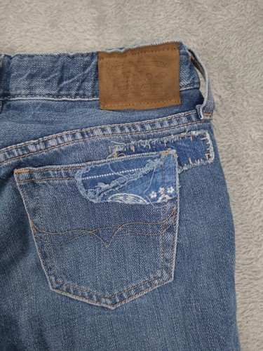 Polo Ralph Lauren Girls The Astor Slim Boyfriend Patchwork Denim Jeans - Size 7 - Picture 9 of 18