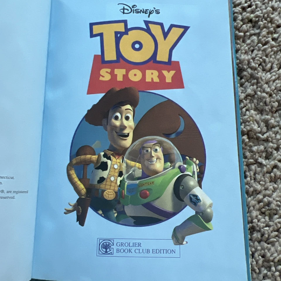 Libro de tapa dura de Toy Story de Disney edición Grolier Book Club 1996 Foto 4 de 4
