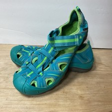 Merrell Hydro Sandals H20 Hiker Size 5M Leather Waterproof Aqua Green Girls