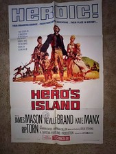 Hero's Island 1962 Movie Poster 27x41 James Mason, Neville Brand