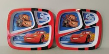 Zak Designs Disney Cars Lightning McQueen Toddler Melamine Plates