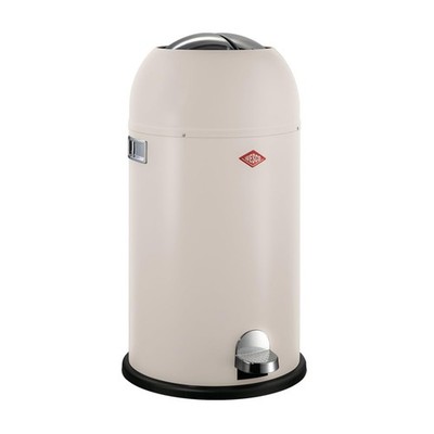 WESCO Kickmaster Abfallsammler 33 L sand matt mit Dämpfer großer Einwurf
