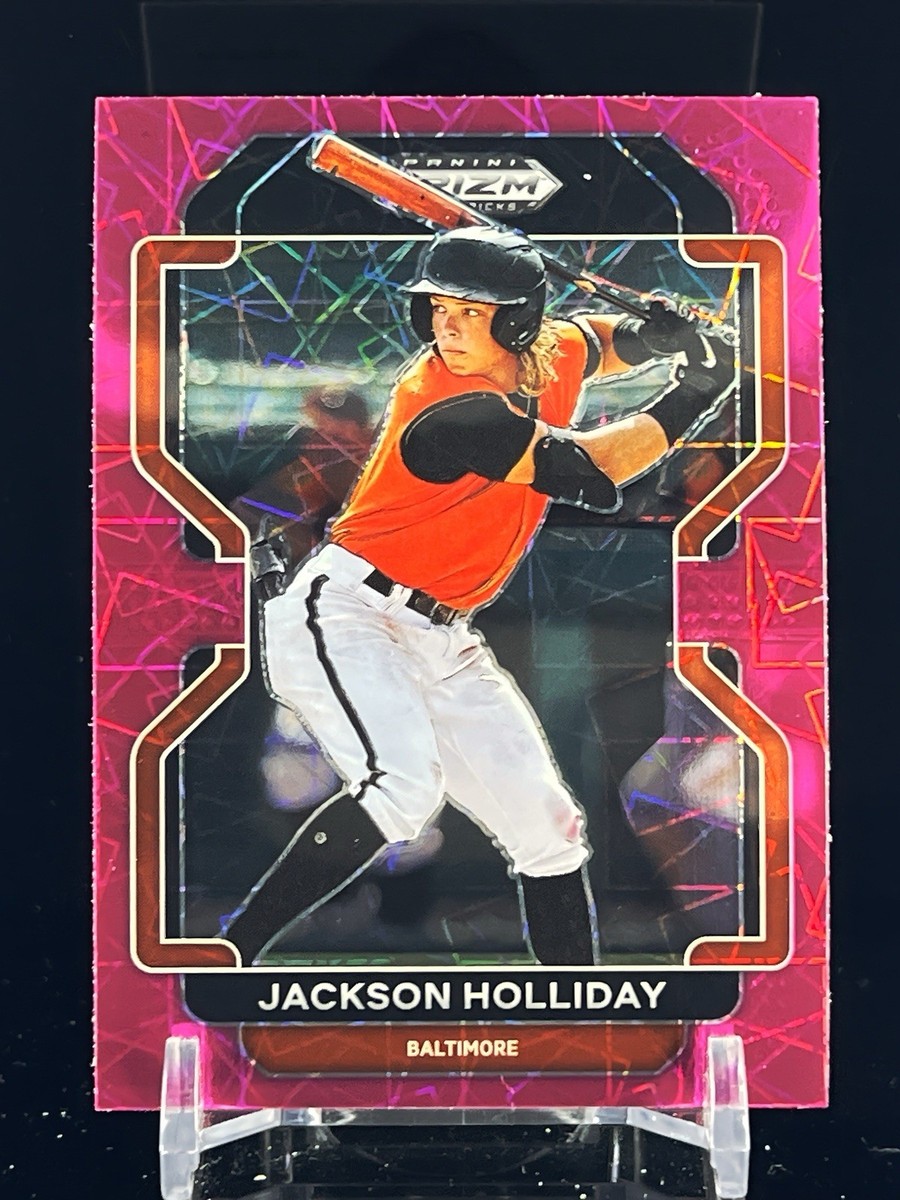 Jackson Holliday 2022 Panini Prizm Draft Picks Pink Velocity