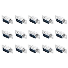 VGA Connector 9-pin 2-Row Male Serial Port Terminal Breakout Pack of 15