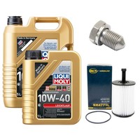 MotoröL Filter Set 10W-40 Liqui Moly 6 Liter + Schraube FüR Audi TT Seat VW 3.2